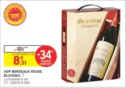 Intermarché Hyper BLAISAC AOP BORDEAUX ROUGE offre