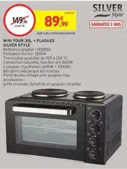 Intermarché Hyper SILVER STYLE MINI FOUR 30L + PLAQUES offre