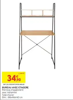 Intermarché Hyper BUREAU AVEC ETAGERE offre