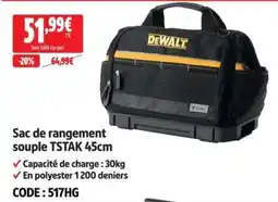 Screwfix DEWALT Sac de rangement souple TSTAK 45cm offre
