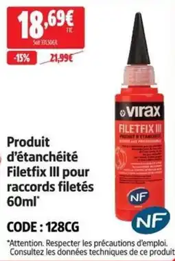 Screwfix VIRAX Filetfix III offre
