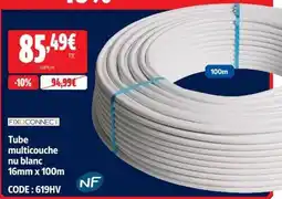 Screwfix FIXOCONNECT Tube multicouche nu blanc offre