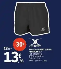 E.Leclerc GILBERT SHORT DE RUGBY JUNIOR offre