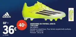 E.Leclerc adidas CHAUSSURES DE FOOTBALL ADULTE offre