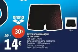 E.Leclerc arena BOXER DE BAIN GARÇON offre