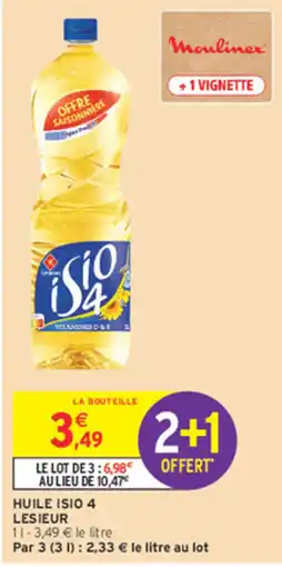 Intermarché Lesieur Huile Isio 4 offre