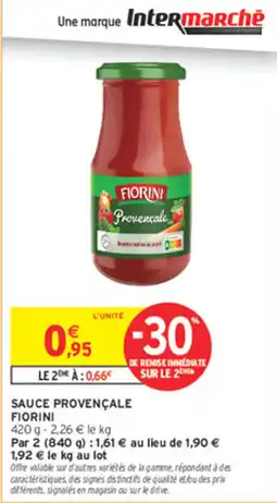 Intermarché Fiorini Sauce provençale offre
