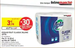 Intermarché Apta Essuie-tout Classic Blanc offre