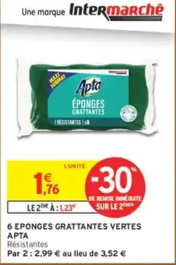 Intermarché Apta Éponges gratantes offre