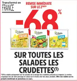 Intermarché Crudettes sur toutes les salades les offre