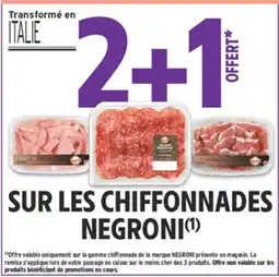 Intermarché Negroni chiffonnade offre