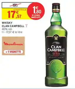 Intermarché Clan Campbell Whisky offre