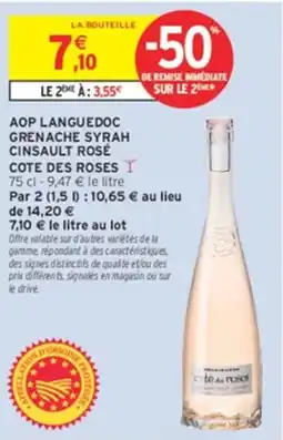 Intermarché Cote des roses offre