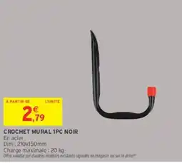 Intermarché Hyper CROCHET MURAL 1PC NOIR offre