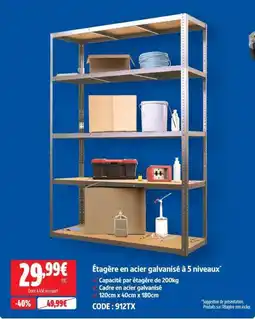 Screwfix Étagère en acier galvanisé offre