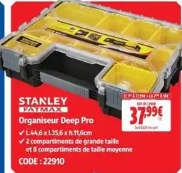 Screwfix STANLEY FATMAX Organisateur Deep Pro offre