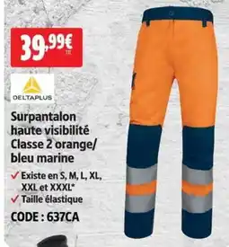 Screwfix DELTA PLUS Surpantalon haute visibilité offre