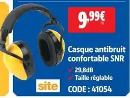 Screwfix Casque antibruit confortable SNR offre