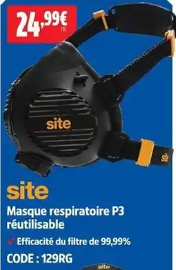 Screwfix site Masque respiratoire P3 réutilisable offre