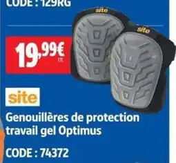 Screwfix Optimus Genouillères de protection travail gel offre