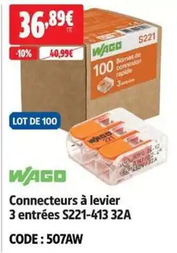 Screwfix WAGO Connecteurs à levier offre