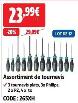 Screwfix Assortiment de tournevis offre