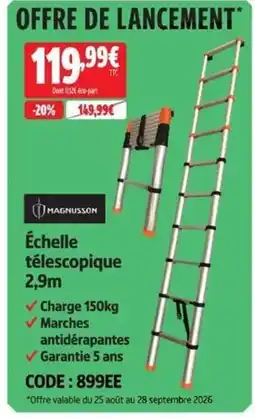 Screwfix MAGNUSSON Échelle télescopique offre