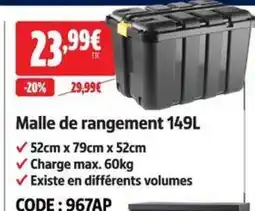 Screwfix Malle de rangement offre