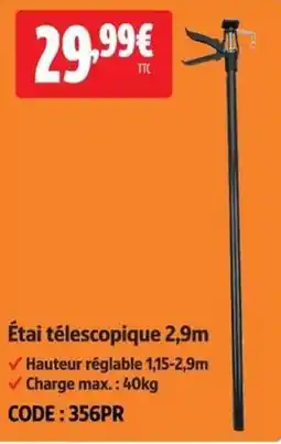 Screwfix Étai télescopique 2,9m offre
