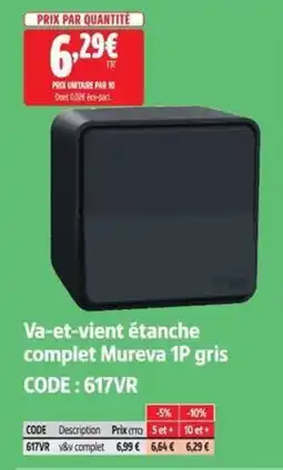 Screwfix Mureva Va-et-vient étanche complet offre