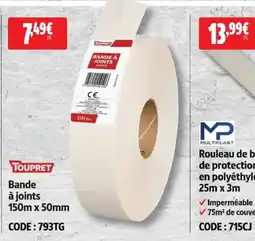 Screwfix TOUPRET Bande à joints offre