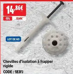 Screwfix Chevilles d'isolation à frapper rigide offre