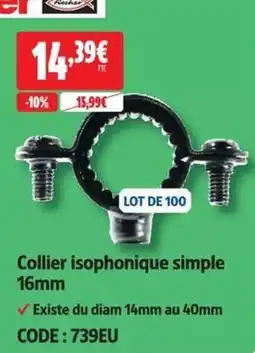 Screwfix Reicher Collier isophonique simple offre