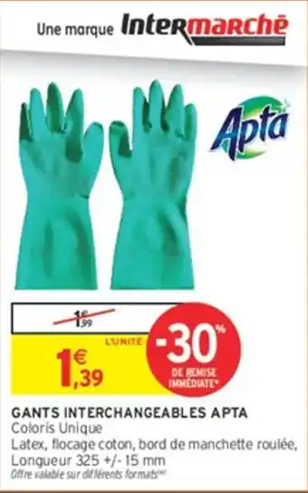 Apta GANTS INTERCHANGEABLES