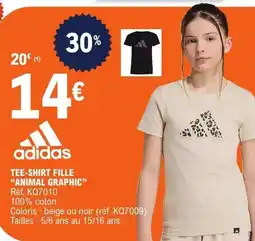 E.Leclerc adidas TEE-SHIRT FILLE offre