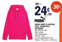 E.Leclerc PUMA SWEAT-SHIRT À CAPUCHE offre