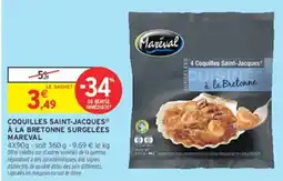 Intermarché Mareval Coquilles Saint-Jacques offre