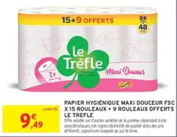 Intermarché Hyper Le Trèfle Papier hygiénique offre