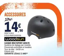 E.Leclerc woodsun CASQUE MULTISPORT ADULTE offre