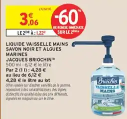 Intermarché Hyper Jacques Brioquin Liquide vaisselle mains offre