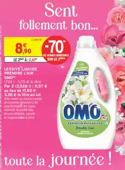 Intermarché Hyper OMO Lessive liquide Prendre l'air offre