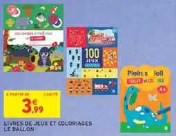 Intermarché Hyper LE BALLON Livres de jeux et coloriages offre