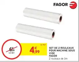 Intermarché Hyper FAGOR SET DE 2 ROULEAUX POUR MACHINE SOUS VIDE offre