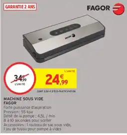 Intermarché Hyper FAGOR MACHINE SOUS VIDE offre
