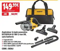 Screwfix DEWALT Aspirateur à main poussière offre