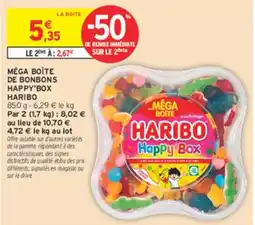 Intermarché Hyper HARIBO Happy'Box offre