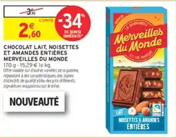 Intermarché Hyper Merveilles du Monde Chocolat Lait offre