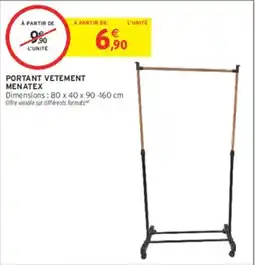 Intermarché Hyper MENATEX PORTANT VETEMENT offre