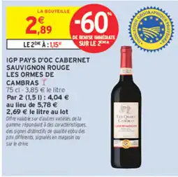 Intermarché LES ORMES DE CAMBRAS offre