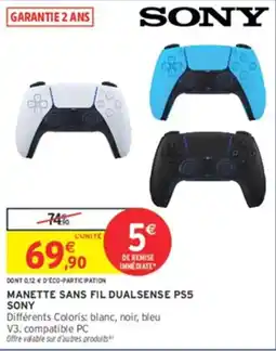 Intermarché Hyper SONY MANETTE SANS FIL DUALSENSE PS5 offre